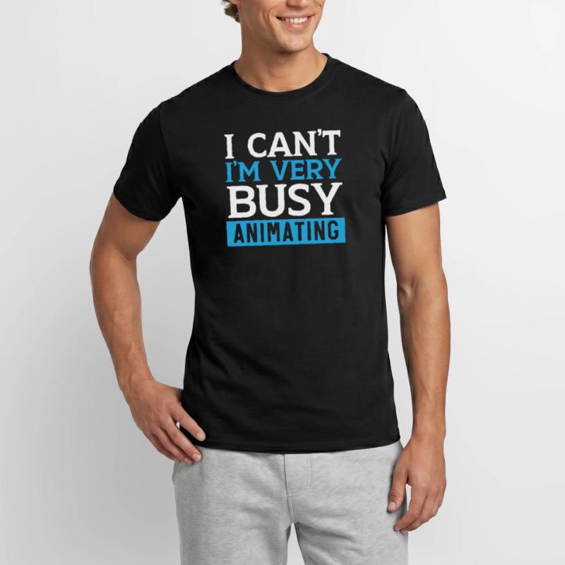 3d Animator Animate Key Frames Rendering Animation Men’s T-shirt