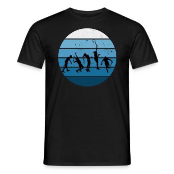 Tennis spielen Tennis Tennisspieler Tennisspielen - Männer T-Shirt - Schwarz - Vorne - AI Model Male 178 light (178cm)