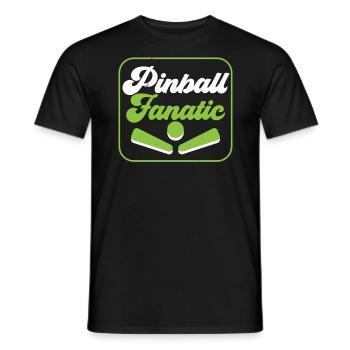 Pinball Machine Arcade Game Classic Video Game - Men's T-Shirt - black - Front - AI Model Male 178 light (178cm)