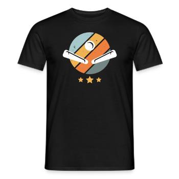 Pinball Machine Arcade Game Classic Video Game - Men's T-Shirt - black - Front - AI Model Male 178 light (178cm)