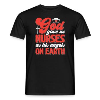 Christliche Krankenschwester RN Registrierte Krankenschwester Christentum - Männer T-Shirt - Schwarz - Vorne - AI Model Male 178 light (178cm)