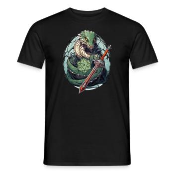Role Playing Game Video Game Player Gamer Gaming - Men's T-Shirt - black - Front - AI Model Male 178 light (178cm)