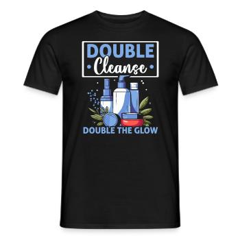 K-Beauty Hautpflege Oppa Korean Beauty Südkorea - Männer T-Shirt - Schwarz - Vorne - AI Model Male 178 light (178cm)