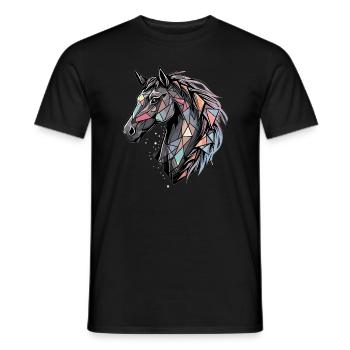 Arty Horse Costume Horse Competition - Männer T-Shirt - Schwarz - Vorne - AI Model Male 178 light (178cm)