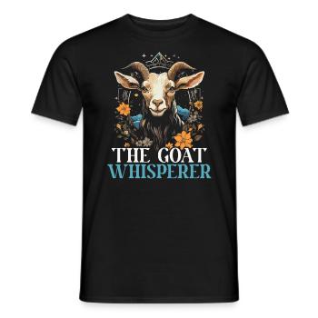 Goat Lover Kid Ranch Wool Farm Animal Farming - T-shirt homme - noir - Devant - AI Model Male 178 light (178cm)
