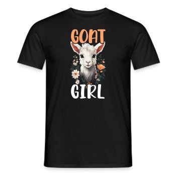 Ziegenliebhaber Kind Ranch Wolle Bauernhof Tierzucht - Männer T-Shirt - Schwarz - Vorne - AI Model Male 178 light (178cm)