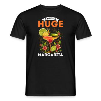 Margarita Lover Alcohol Drinker Mexican Cocktail - Men's T-Shirt - black - Front - AI Model Male 178 light (178cm)