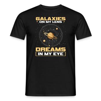 Astrofotografie Kamera Astronomische Astronomie - Männer T-Shirt - Schwarz - Vorne - AI Model Male 178 light (178cm)