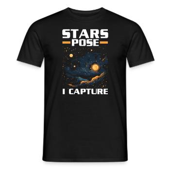 Astrofotografie Kamera Astronomische Astronomie - Männer T-Shirt - Schwarz - Vorne - AI Model Male 178 light (178cm)