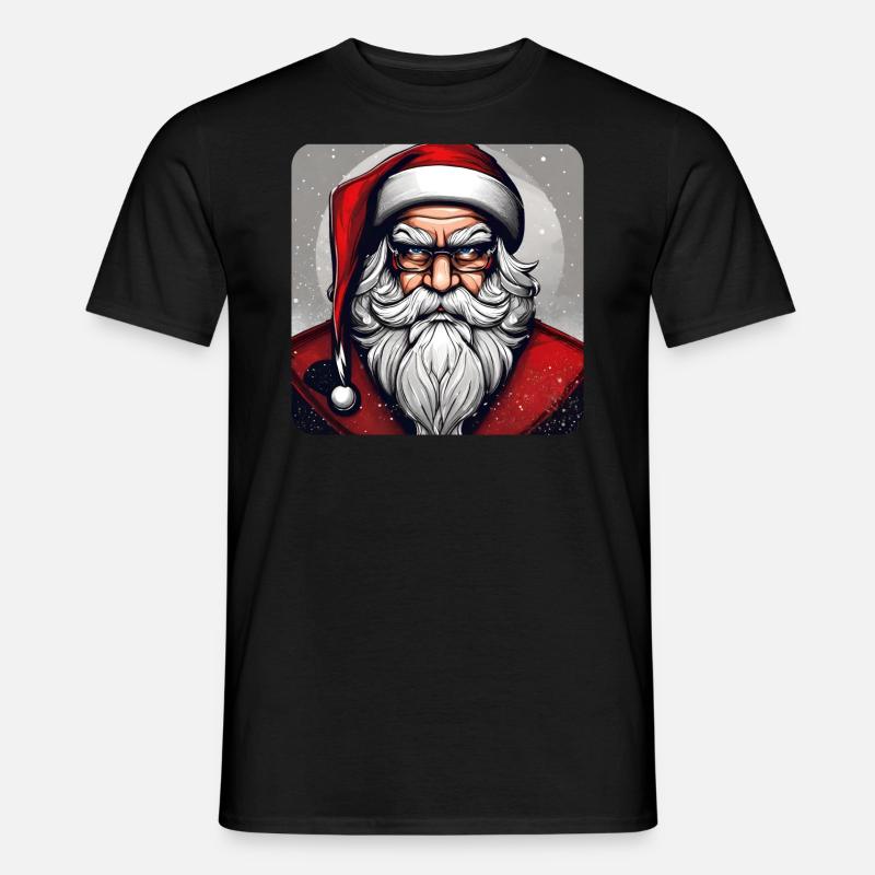 Böser grimmiger Weihnachtsmann - Männer T-Shirt - Schwarz
