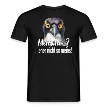 Menschen eher nicht so meins - Männer T-Shirt - Schwarz - Vorne - AI Model Male 178 light (178cm)