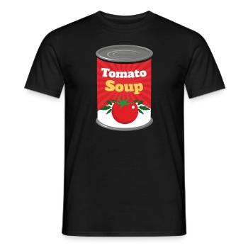 Soupe aux tomates tomates tomates légumes - T-shirt homme - noir - Devant - AI Model Male 178 light (178cm)