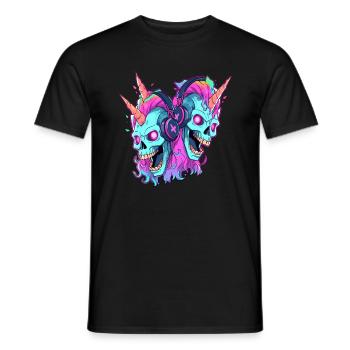 Electronic Music Festival EDM DJ Rave - Männer T-Shirt - Schwarz - Vorne - AI Model Male 178 light (178cm)