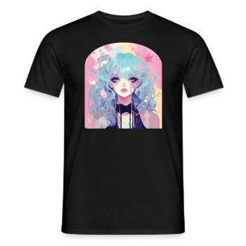 Pastel Goth Lover Kawaii Emo Soft Grunge Esthétique - T-shirt homme - noir - Devant - AI Model Male 178 light (178cm)