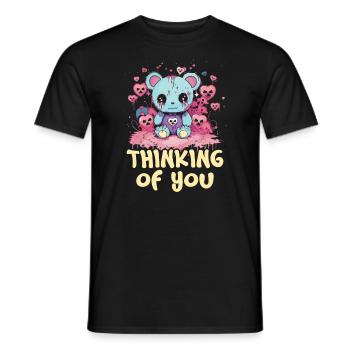Pastel Goth Lover Kawaii Emo Soft Grunge Aesthetic - Men's T-Shirt - black - Front - AI Model Male 178 light (178cm)