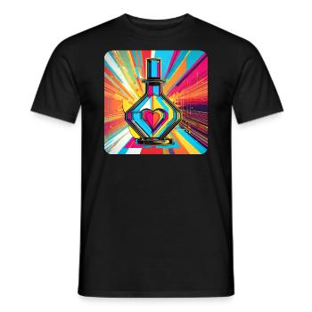 Elixir of Love - Men's T-Shirt - black - Front - AI Model Male 178 light (178cm)