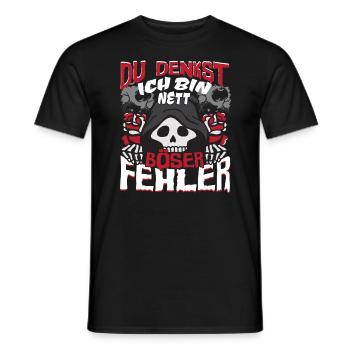 Halloween Halloweenparty Du denkst ich bin nett - Männer T-Shirt - Schwarz - Vorne - AI Model Male 178 light (178cm)