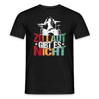 Schlagzeug Zu laut gibt es nicht - Männer T-Shirt - Schwarz - Vorne - AI Model Male 178 light (178cm)