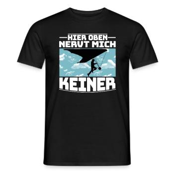 Drachenflieger Drachenfliegen - Männer T-Shirt - Schwarz - Vorne - AI Model Male 178 light (178cm)