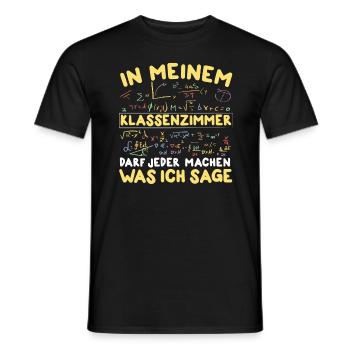 Lehrer Lehrerin Schule Klassenzimmer - Männer T-Shirt - Schwarz - Vorne - AI Model Male 178 light (178cm)