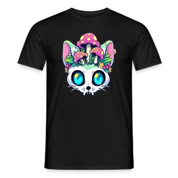 Musique électronique EDM DJ Trippy Psychédélique Rave - T-shirt homme - noir - Devant - AI Model Male 178 light (178cm)