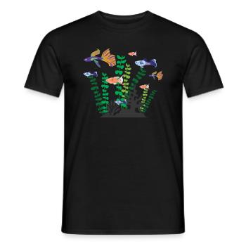 Aquatics Aquarium Fish Aquatics - Men's T-Shirt - black - Front - AI Model Male 178 light (178cm)
