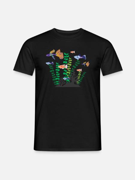 Aquaristik Aquarium Fisch Aquaristik - Männer T-Shirt - Schwarz