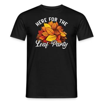 Leaf Peeping Autumn Leaf Peeper Fall Foliage - Men's T-Shirt - black - Front - AI Model Male 178 light (178cm)