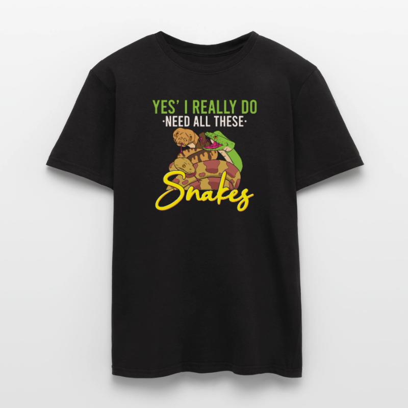 Lustige Python Schlange / Boa-Constrictor Männer T-Shirt