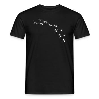 Ant Road Ants Insect Entomologist - Men's T-Shirt - black - Front - AI Model Male 178 light (178cm)