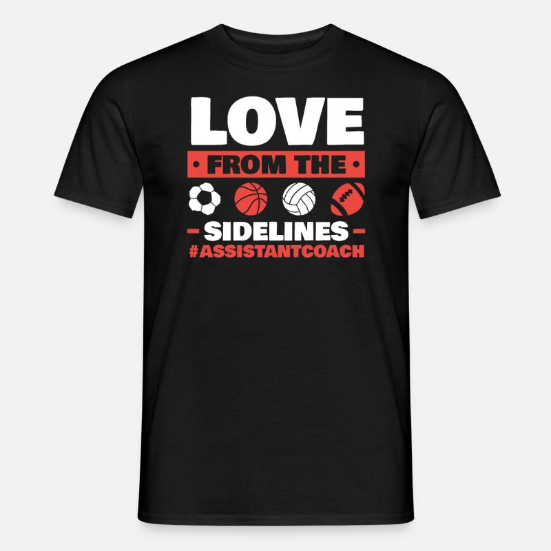 Assistant Coach Sport Trainer Team Coaching - Männer T-Shirt - Schwarz