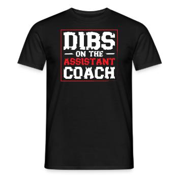 Assistant Coach Sport Trainer Team Coaching - Men's T-Shirt - black - Front - AI Model Male 178 light (178cm)