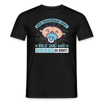 Schwangerschaft Babyparty Familie - Männer T-Shirt - Schwarz - Vorne - AI Model Male 178 light (178cm)