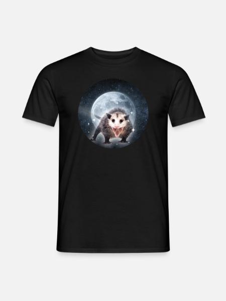 Opossum Moon Kids Cute - Men's T-Shirt - black