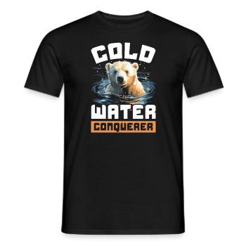 Eisbär Tauchgang Eisiges Wasser Polarer Tauchgang - Männer T-Shirt - Schwarz - Vorne - AI Model Male 178 light (178cm)