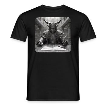 Evil Devil - Men's T-Shirt - black - Front - AI Model Male 178 light (178cm)