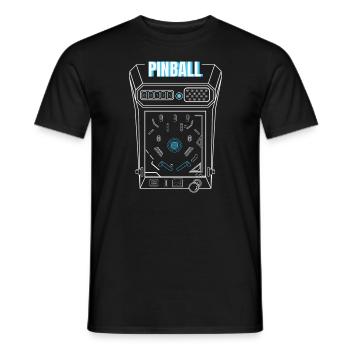 Arcade Pinball Rétro - T-shirt homme - noir - Devant - AI Model Male 178 light (178cm)
