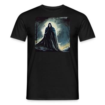 Fantôme maléfique et effrayant - T-shirt homme - noir - Devant - AI Model Male 178 light (178cm)
