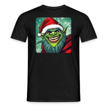 Troll de Noël maléfique - T-shirt homme - noir - Devant - AI Model Male 178 light (178cm)