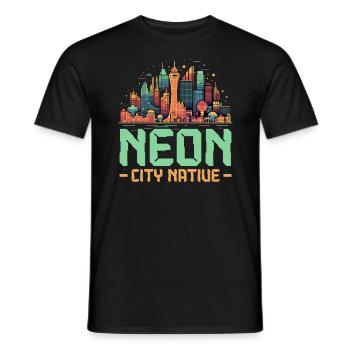 État de Las Vegas Nevada États-Unis Amérique États-Unis - T-shirt homme - noir - Devant - AI Model Male 178 light (178cm)