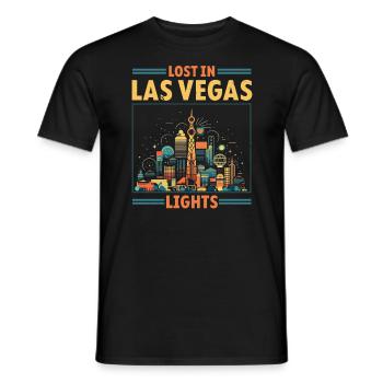 Bundesstaat Las Vegas, Nevada, USA, Amerika, Vereinigte Staaten - Männer T-Shirt - Schwarz - Vorne - AI Model Male 178 light (178cm)