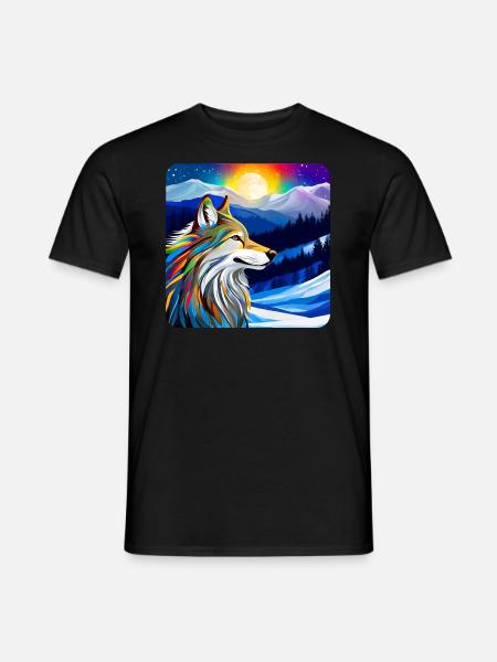 Spirit Animal Wolf - Men's T-Shirt - black