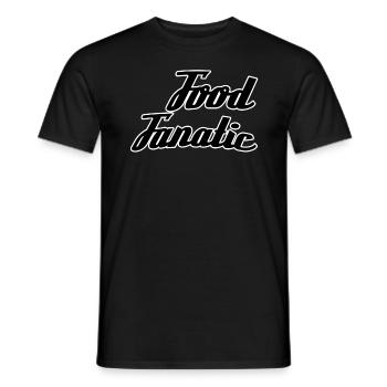 Fanatique de la nourriture - T-shirt homme - noir - Devant - AI Model Male 178 light (178cm)