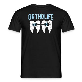 Kieferorthopädischer Assistent Beruf Zahnarzt Zahnarzt - Männer T-Shirt - Schwarz - Vorne - AI Model Male 178 light (178cm)