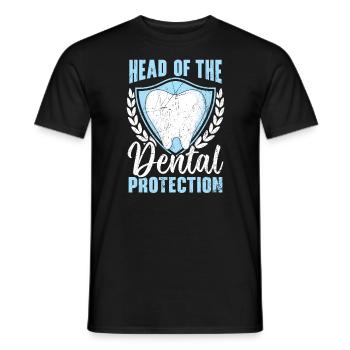 Emploi d’assistant orthodontique Dentiste dentaire - T-shirt homme - noir - Devant - AI Model Male 178 light (178cm)
