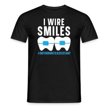 Kieferorthopädischer Assistent Beruf Zahnarzt Zahnarzt - Männer T-Shirt - Schwarz - Vorne - AI Model Male 178 light (178cm)