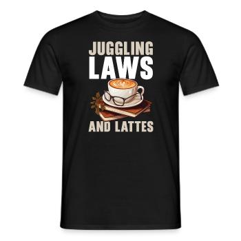 Assistante juridique Profession d’étudiante en droit Parajuriste - T-shirt homme - noir - Devant - AI Model Male 178 light (178cm)