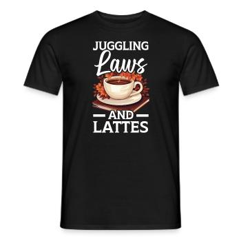 Assistante juridique Profession d’étudiante en droit Parajuriste - T-shirt homme - noir - Devant - AI Model Male 178 light (178cm)