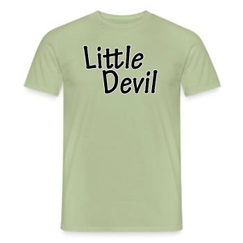 Petit diable - T-shirt homme - vert sauge - Devant - AI Model Male 178 light (178cm)