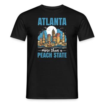 Atlanta City, Georgia, USA, Amerika, Vereinigte Staaten - Männer T-Shirt - Schwarz - Vorne - AI Model Male 178 light (178cm)